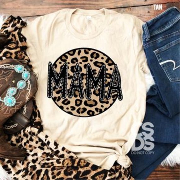 Cheetah Mama tee - Picture 1 of 1